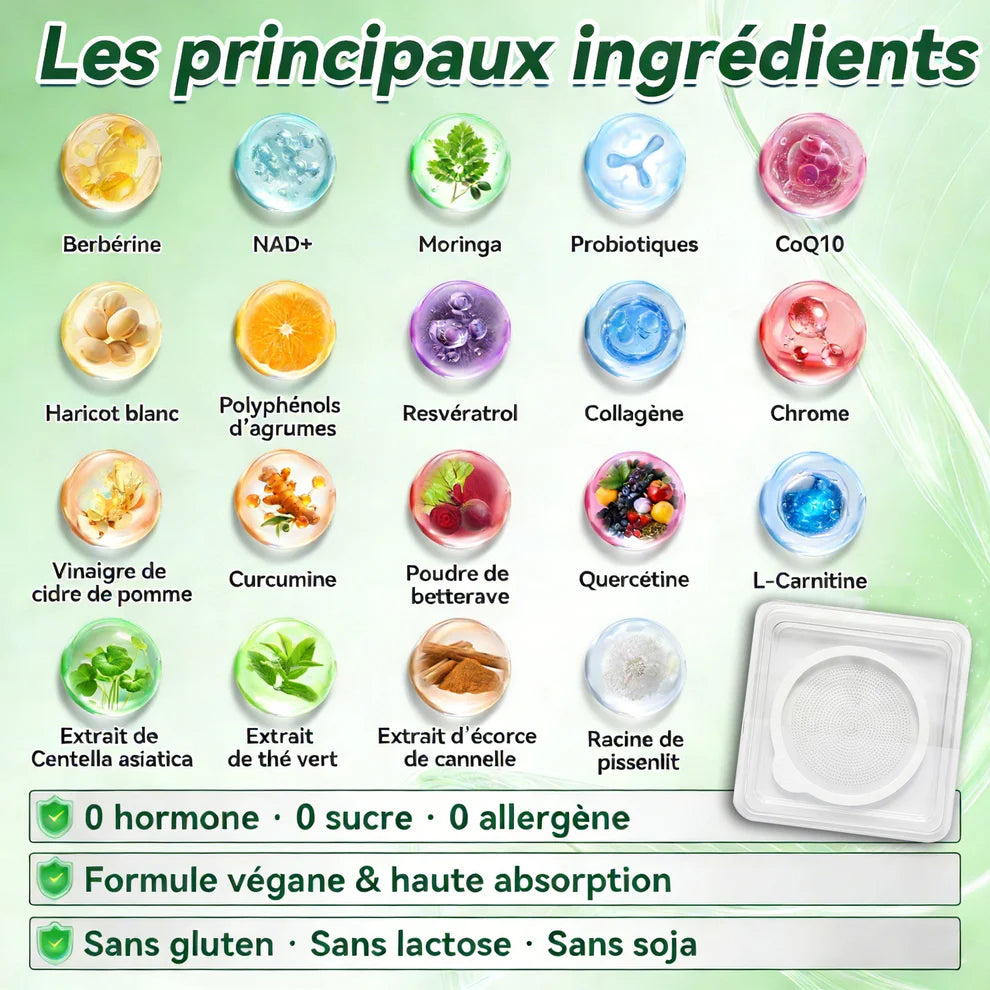 【DERNIER JOUR DE PROMO 80% DE RÉDUCTION】🇫🇷 Healrize® Moringa · Berbérine × NAD+ Patch 10-en-1 Avancé à Nano-microaiguilles 📦 7 Patchs par Boîte · Approvisionnement pour 1 Semaine