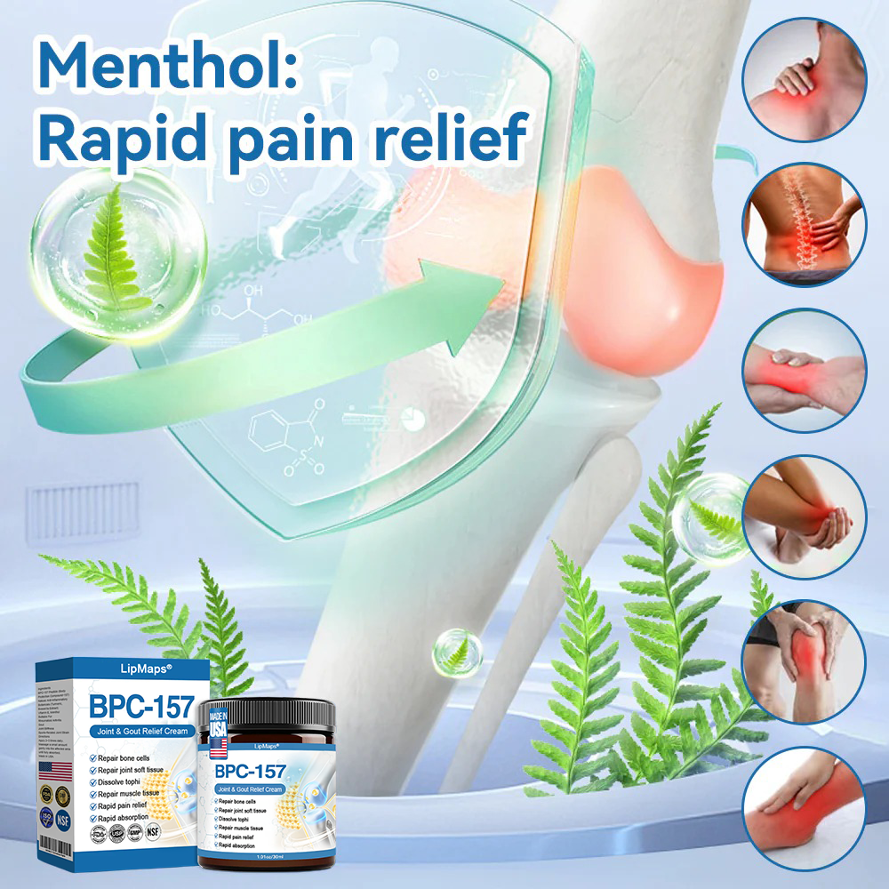𝐋𝐢𝐩𝐌𝐚𝐩𝐬® BPC-157 Joint & Gout Relief Cream🦴Treats Arthritis, Neuropathy, Rheumatism, Sports Injuries & More