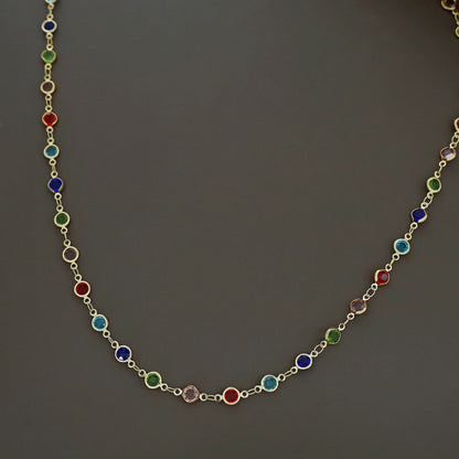Multicolour Long Neckpiece